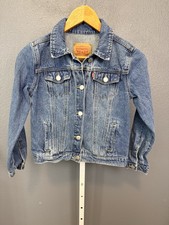 Levi's Youth Sz L 12-13 Denim Trucker Jean Jacket Medium Wash Kids Boy Girl