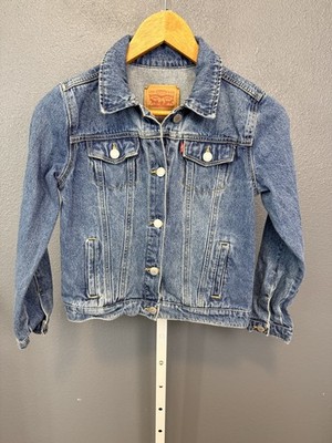 Levi's Youth Sz L  (12-13) Denim Trucker Jean Jacket Medium Wash Kids Boy Girl