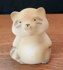 Fenton Raccoon Hand Painted Satin Glass Figurine ~ 95th Anniversary