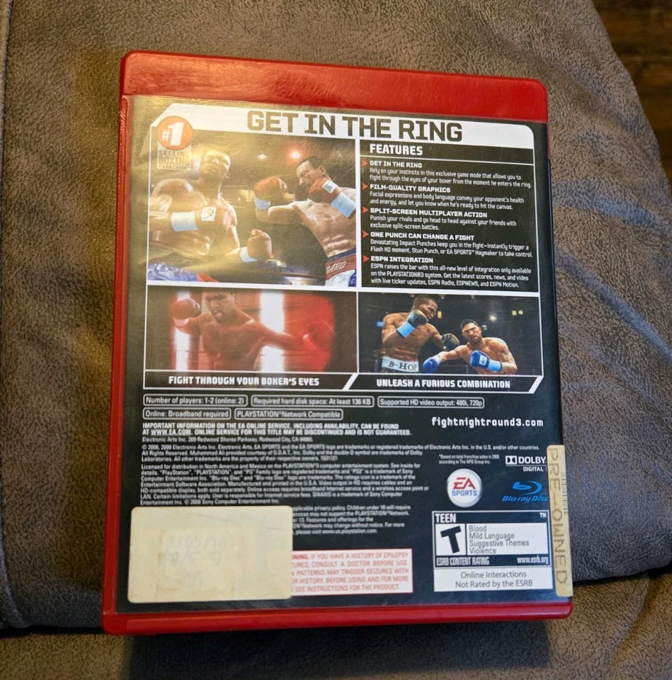 Fight Night Round 3 Sony PlayStation 3 PS3 Greatest Hits Completo Probado en Caja Original Foto 2 de 4