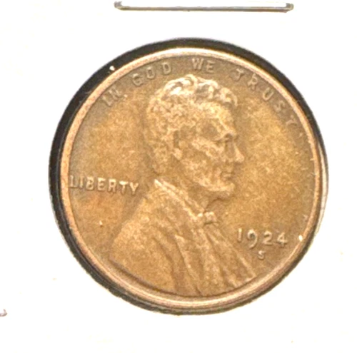 1924 s lincoln wheat cent penny XF