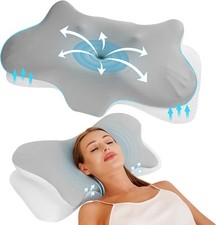 Cervical Pillow for Neck Pain Relief, Neck Pillow for Sleeping Side Sleeper Ergo