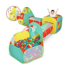 5pc Kids Play Tent for Toddlers with Ball Pit, Crawl Tunnel, Indoor... Fast Ship