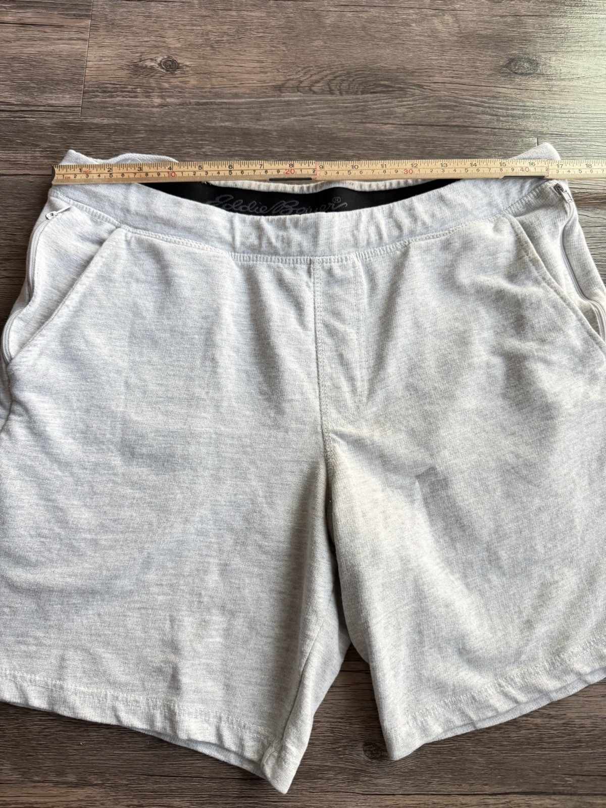 Eddie Bauer Shorts Men L Gray 7” Inseam Drawstring Athletic Lounge Casual Loose thumbnail 18