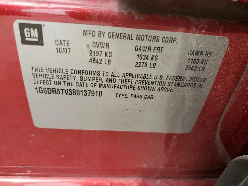 Cadillac CTS 2008 compresor de aire acondicionado 3,6 L usado 118 k millas OEM 682-00254 Foto 2 de 4