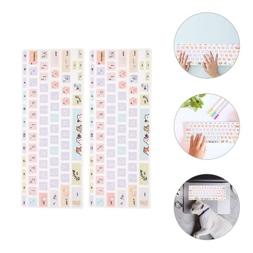 2 Pcs Keyboard Protector Covers for Computer Keyboards Universal - Afbeelding 2 van 10