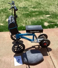 KNEE WALKER SCOOTER BLESSREACH All-Terrain Foldable Disc Brake for Foot Injuries