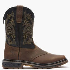 Georgia Boot Carbo-Tec LT Big Kids Pull-On Saddle Boot - Unisex Kids' Shoes