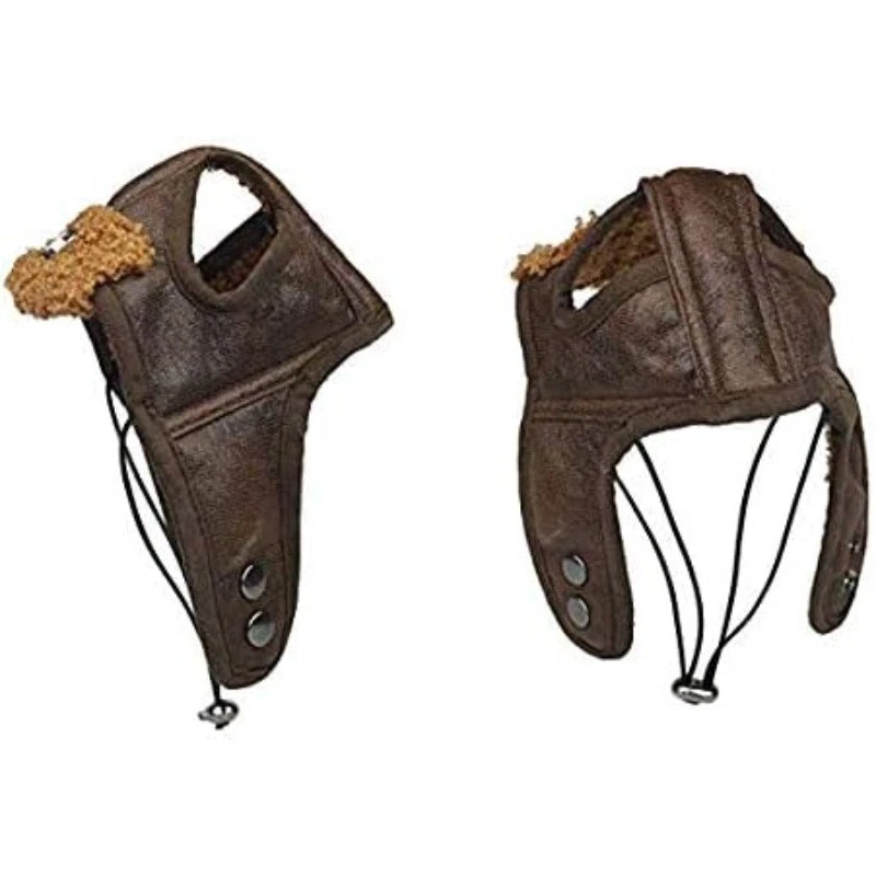 Dog Aviator Hat, Dog Winter Pilot Hat with Ear Flaps for Cold Weather - Image 2 of 4