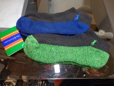 POLO RALPH LAUREN Quarter Ankle Socks Mens Black 2-Pack Performance Pony Logo