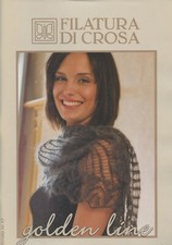 Filatura di Crosa Knitting Pattern Book - Golden Line -21 Designs- Shawls, Tops 
