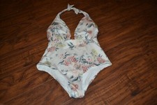 I4- H M One Piece Floral Print Swimsuit Size 4