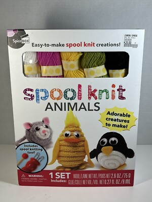 SpiceBox Spool Knit Animals Set Wool Creations