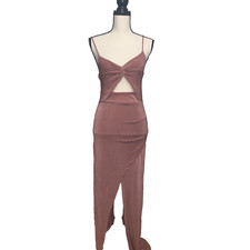 Fashion Nova Faith Maxi Dress Mauve Size M NWT #1135