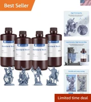 3D Printer Resin Bundle, 405nm SLA UV-Curing Resin with High Precision and Qu...