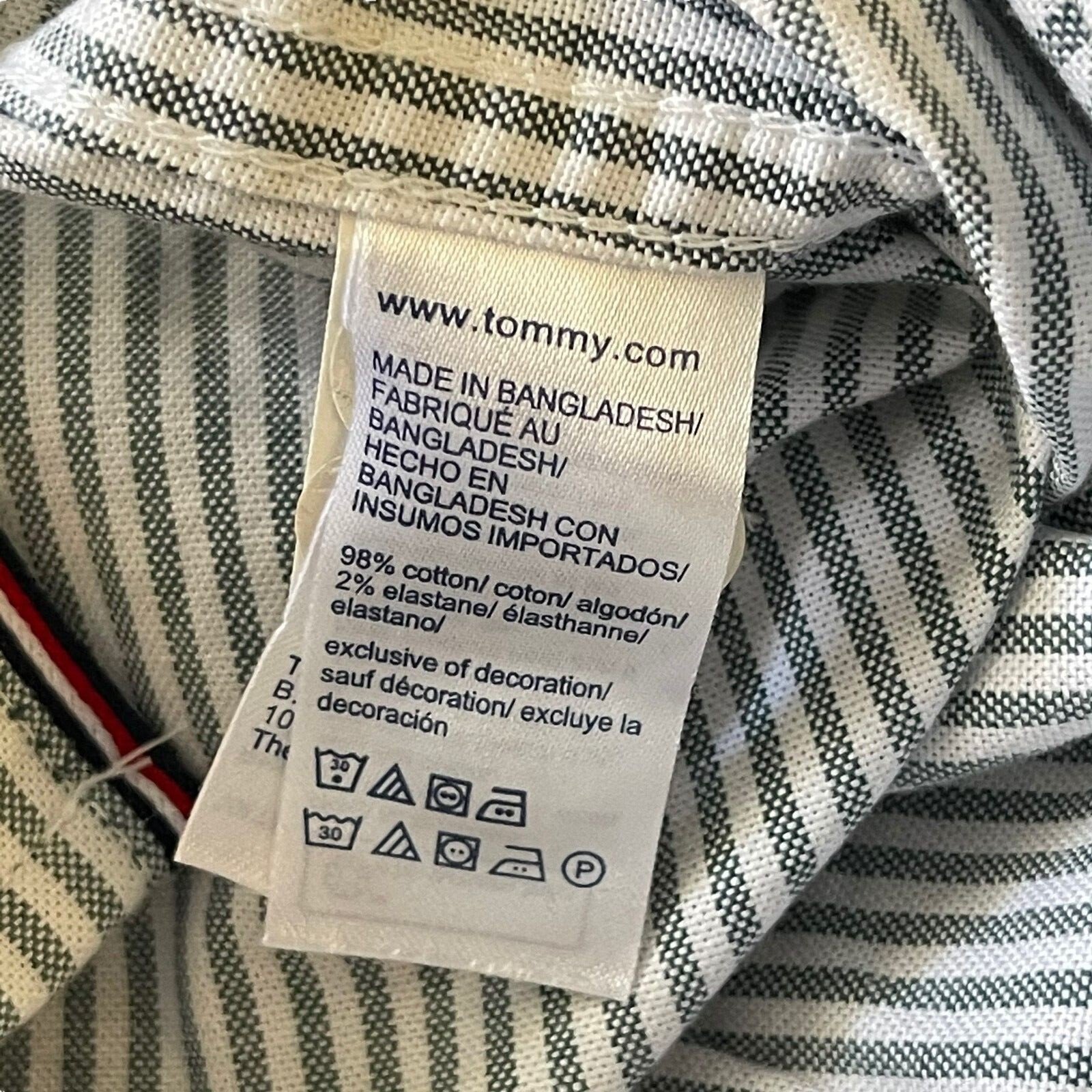 NWT Tommy Hilfiger Men's Regular Fit Essential Stretch Oxford Button Down Shirt image 7