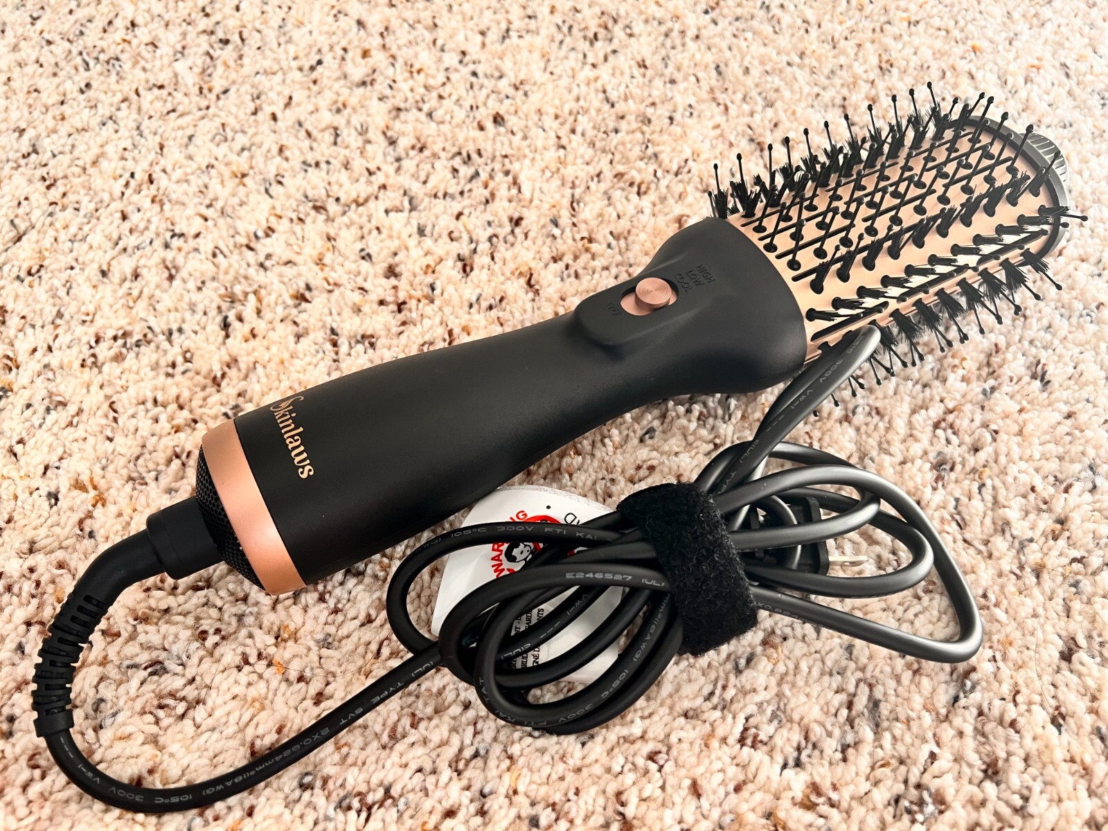 Blow Hair Brush (One Step Hair Dryer Brush), Black, New eBay