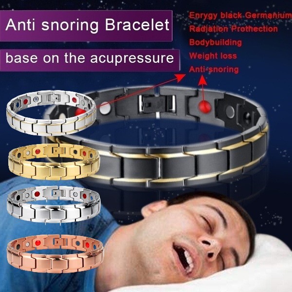 Magnetic Therapy Anti-snoring Bracelet Health Weight Loss Gifts For Men Women AU