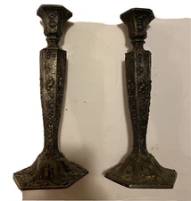 Dutch Windmills Ducks Mfg. Co.Weidlich Brothers Candle Holder Candlestick 2360