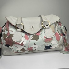Missoni M Satchel Soft Leather And Fabric Cream Light Beige Med Handbag