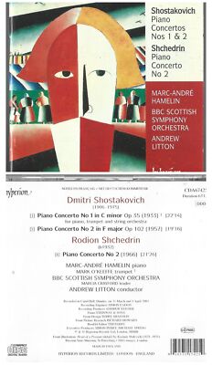 Shostakovich Piano Concertos 1 & 2 Shchedrin Piano Concerto No 2 Hamelin CD MINT