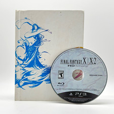Final Fantasy X X-2 HD Remaster PS3 Sony PlayStation 3 Square Enix Book + Disc