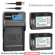 Kastar Battery LCD Charger for Samsung IA-BP105R IA-BP210R Samsung HMX-F80