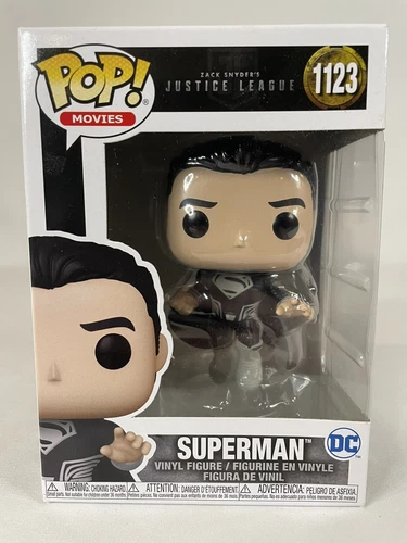 Funko Pop! Superman Black Suit Zack Snyder Cut Justice League DC Pop #1123