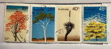 Timbre d'AUSTRALIE   N° 631 à 634  oblitéré  1978