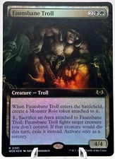 Faunsbane Troll 0361 Foil Extended Art Wilds of Eldraine WOE MTG NM