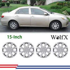 15 INCH 4PCS Wheel Covers Rim Snap On Hubcaps For 2009-2019 Toyota Corolla R15