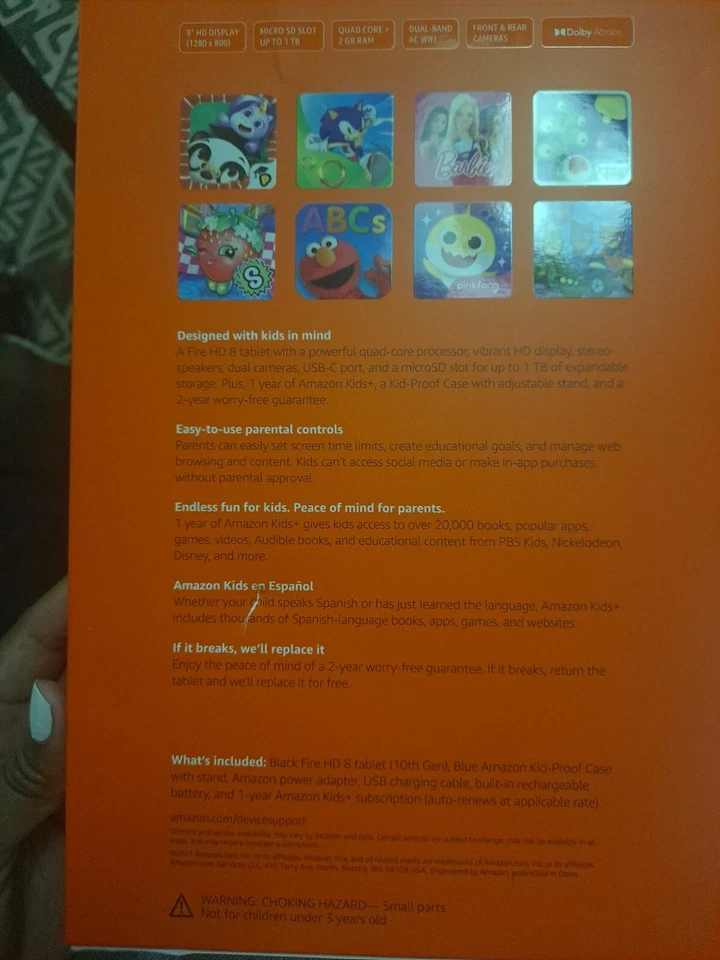 Amazon Fire HD 8 (10.ª generación) 32 GB, Wi-Fi, 8 pulgadas - negro (sin especial... Foto 3 de 4