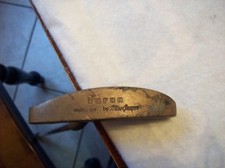 MACGREGOR BARON MODEL 218 BRASS FLANGE PUTTER - 35" LONG - ORIGINAL GRIP