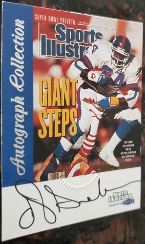 1999 Ottis Anderson Autograph New York Giants Fleer Sports Illustrated Card - Picture 4 of 8