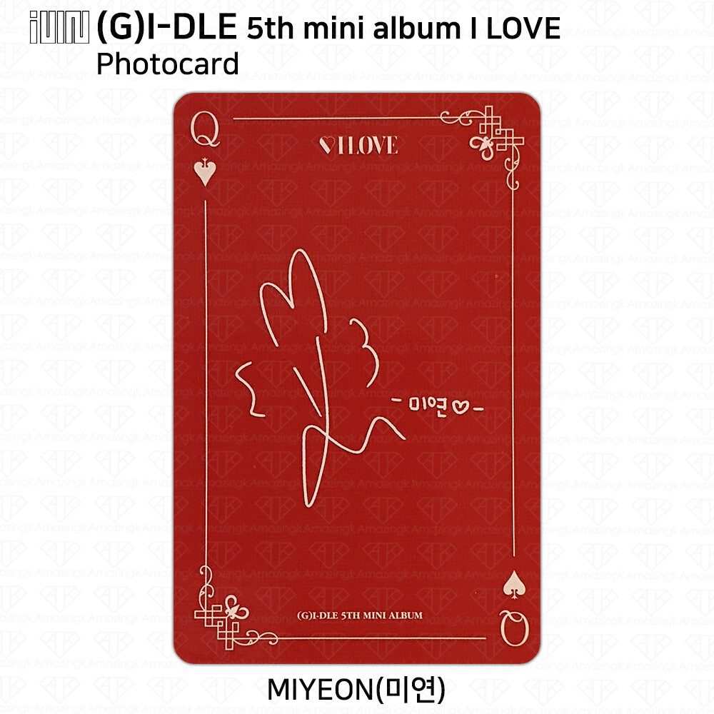 G)I-DLE G-IDLE IDLE 5th Mini Album I Love Official Photocard