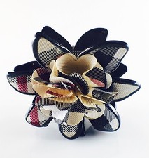 USA Quality Acrylic Fabric Hair Claw Clip Hairpin Handmade Flower WOMENS A09