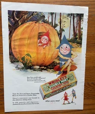 1940s Wrigley’s Double Mint Gum Peter Pumpkin Eater Ad + Devoe Lacquer Ad