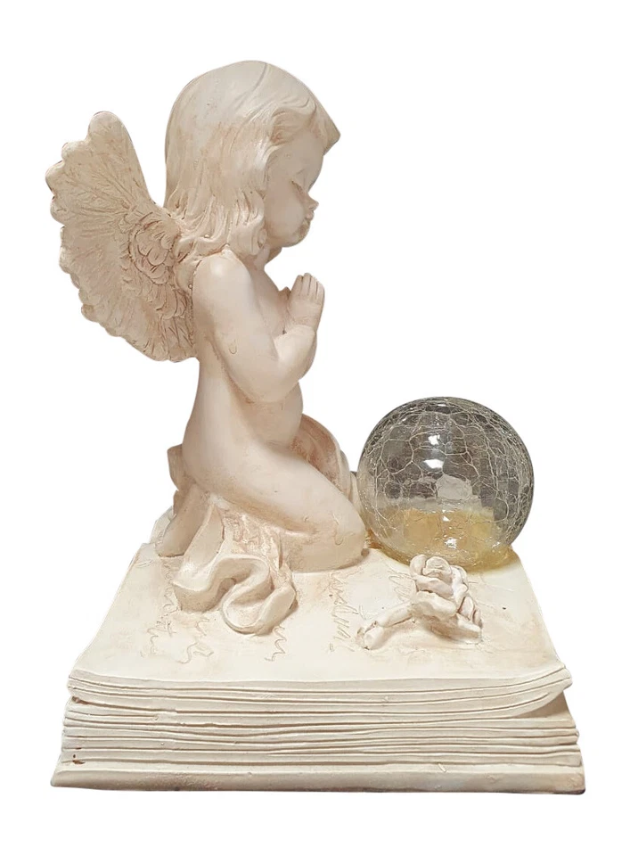 ANGEL PRAYING FIGURINE WITH SOLAR LIGHT  - Image 3 of 4