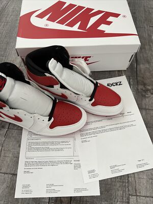 Nike Air Jordan 1 Retro High OG Heritage White University Red Black EU 44 Neu