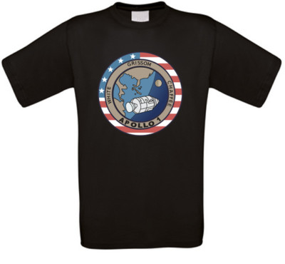 Apollo 1 Space Astronaut Moon Mond T-Shirt alle Größen NEU
