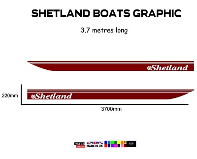 370cm Shetland Vinyl Grafik - geschnitten aus Premium Cast Avery Dennison 800 Vinyl