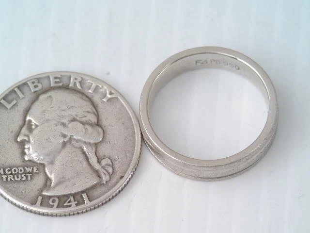 ANILLO ALIANZA ANCHO PALADIO FG FREDERICK GOLDMAN 950 talla 7 Foto 4 de 4