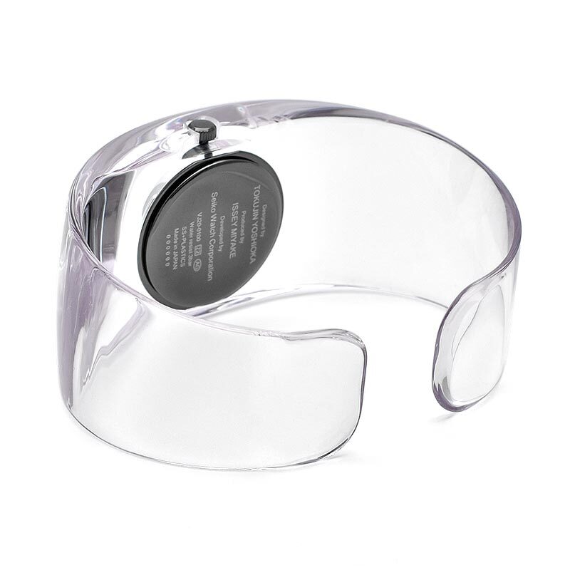 ISSEY MIYAKE NY0W007 Black Clear Bangle Quartz Watch O Designe