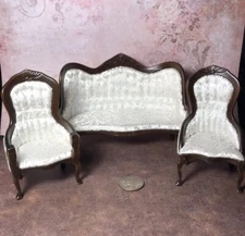 3 PIECE VICTORIAN LIVING ROOM SET SOFA AND 2 CHAIRS BRAND NEW