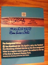  NY Yankees star Ron Blomberg autographed 8.5x11 photo picture 