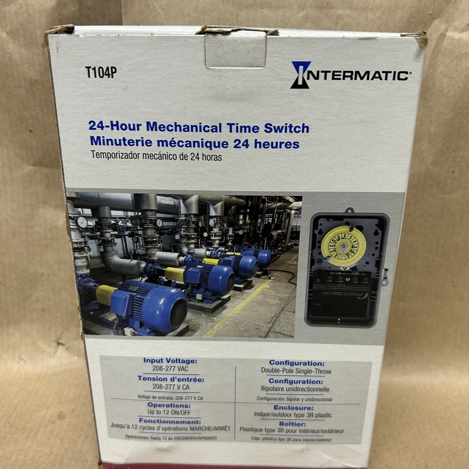 Intermatic T104P 24 Hour Mechanical Time Switch Pool Spa Switch eBay