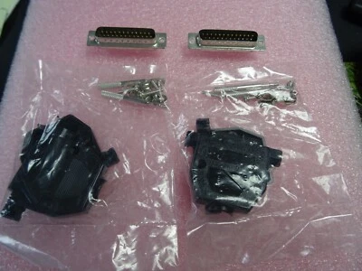 2 Capot Plastique db25 subD25 pts sub-D 25pts +2 connecteur DB25br Mâle à souder