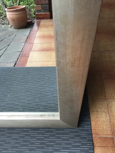 X-Large Full Length Mirror Bold Chunky Aged Silver Frame 2Mx85cm - Picture 4 of 5