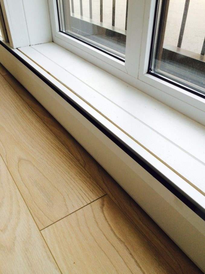 Calentador de faldón delgado panel infrarrojo lejano 200 mm ancho 400 W montado en techo o pared