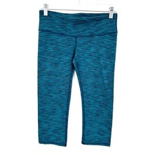ALO Yoga Teal Green Space Dye Cropped Workout...